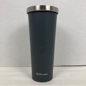 Vitamix Tumbler 24oz Gray Double Wall Insulated Stainless Steel No Straw Commute